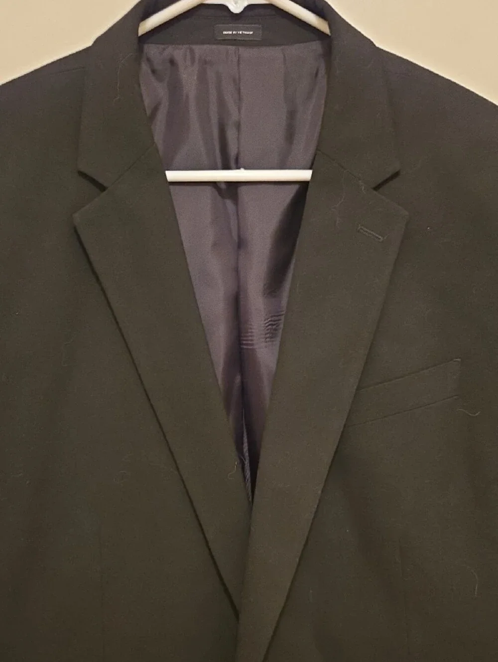 Men's J Ferrar Slim Black Notch Lapel Blazer